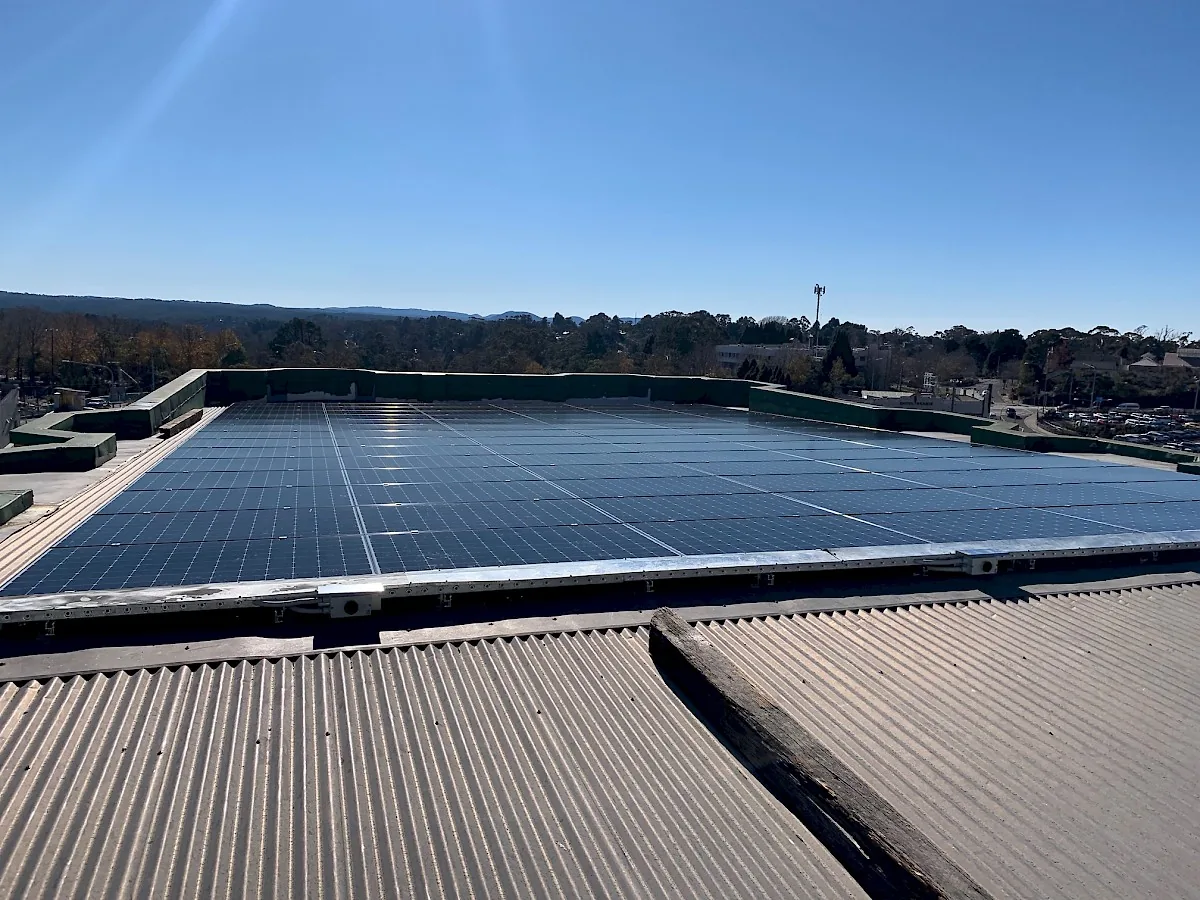 Solar array on The Carrington Hotel