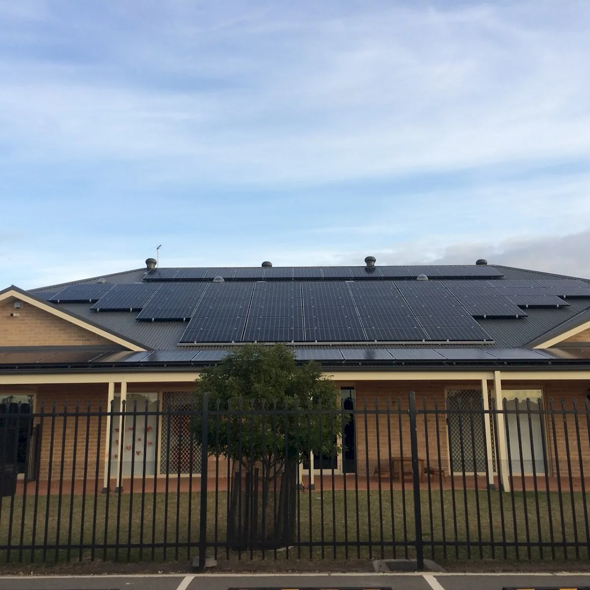 Solar on a childcare centre roof