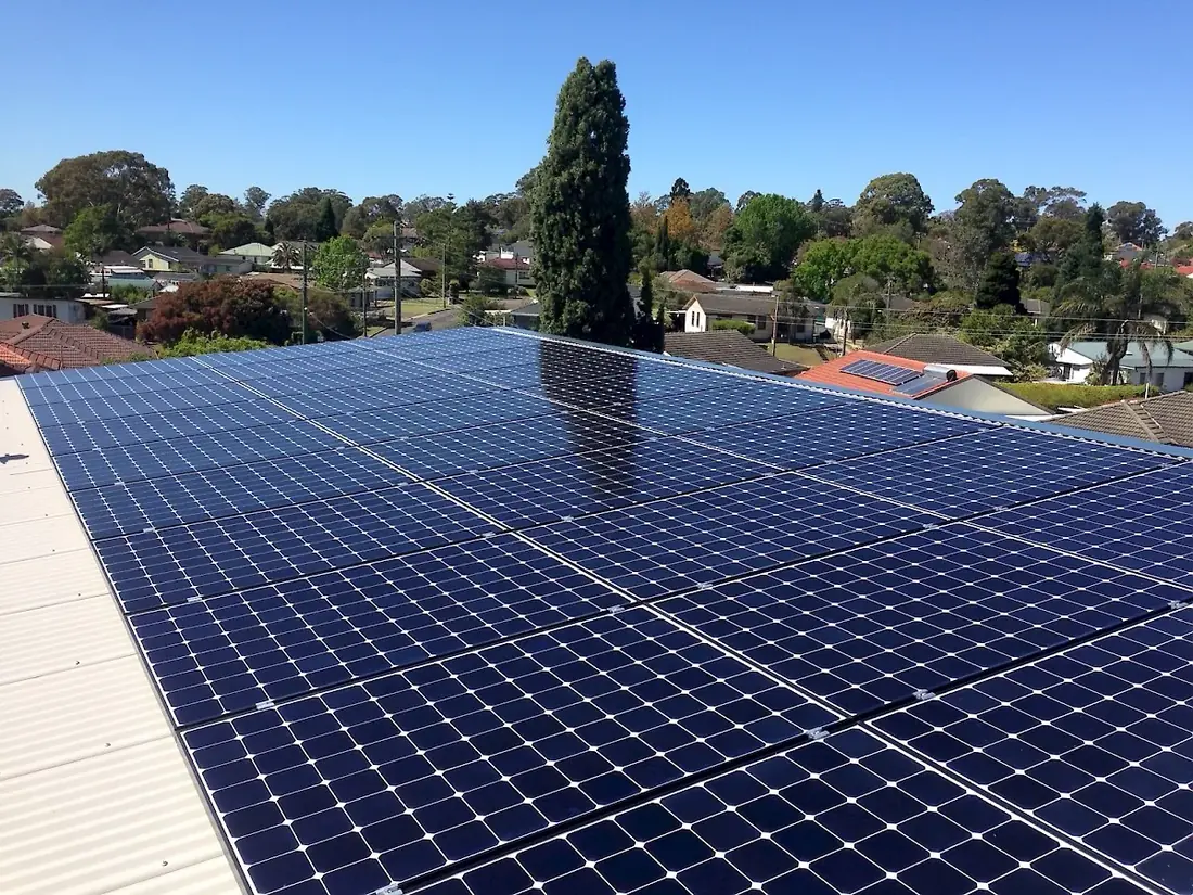 Large commercial solar installation