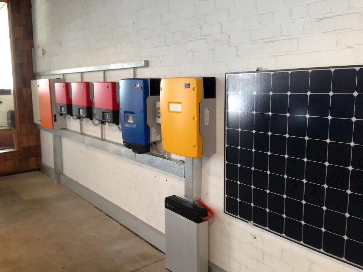 SMA inverter wall at the Katoomba Power House